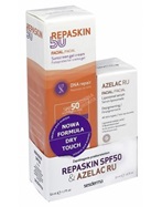 Sesderma promocyjny zestaw - Azelac RU serum liposomowe 30 ml + Repaskin liposomowy żel-krem ochronny do twarzy spf 50+ 50 ml