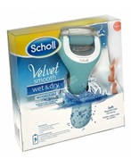Scholl Velvet Smooth wet&dry elektryczny pilnik do stóp z ładowarką 1 szt