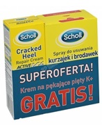 Scholl spray do usuwania kurzajek i brodawek 80 ml + Scholl krem na pękającą skórę pięt Active Repair K+ 60 ml GRATIS !!!
