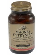 Solgar Magnez cytrynian x 60 tabl