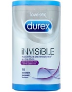 Prezerwatywy durex - Invisible nawilżana x 10 szt