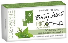 Biały jeleń BIOomega mydło naturalne z melisą i rozmarynem  85 g