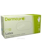 Rękawice Derma Pro lateksowe pudrowane S  x 100 szt