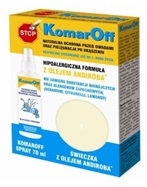 Komaroff zestaw - Komaroff spray 70 ml + ŚWIECZKA Z OLEJEM ANDIROBA