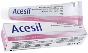 Acesil wspomaga leczenie blizn 30 g