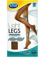 Scholl Light Legs rajstopy uciskowe cienkie 20 Den rozmiar S/M x 1 szt (cieliste)