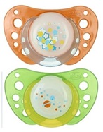 Chicco smoczek physio air 4m+ zielono - pomarańczowy 2 szt - dostępne ostatnie sztuki