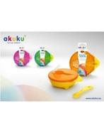 Akuku miseczka z łyżeczką 4m+  (A0255)
