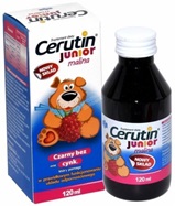 Cerutin junior syrop o smaku malinowym  120 ml