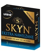 Prezerwatywy Unimil Skyn ekstra nawilżane x 3 szt