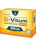 D-vitum forte 1000 j.m (witamina d dla dorosłych) x 36 kaps