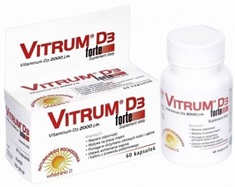 Vitrum D3 forte x  60 kaps (witamina D3 2000 j.m.)