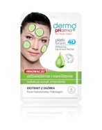 Dermo Pharma płatki kompres 4D odświeżenie i nawilżenie z ekstraktem z ogórka x 6 szt