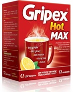 Gripex Hot Max x 12 sasz o smaku cytrynowym