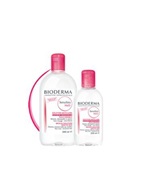 Bioderma sensibio h2o - płyn micelarny do oczyszczania twarzy i zmywania makijażu 500 ml + 500 ml (duopack)