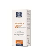 Isispharma uveblock fluid z filtrem przeciwsłonecznym, delikatnie  koloryzujący spf 50+ 40 ml