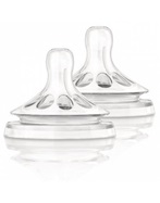 Avent smoczek NATURAL do butelek x 2 szt SZYBKI (6m+)  654/27