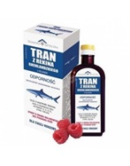 Domowa apteczka tran z rekina grenlandzkiego syrop o smaku malinowym 165 ml
