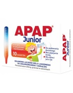 Apap junior 250 mg x 10 sasz