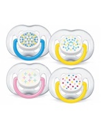 Avent smoczek do uspokajania silikonowy 6-18 m sensitive dekorowany x 2 szt (180/24)