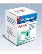 Polosilk 5 m x 50 mm na kółku (kartonik) - hypoalergiczny przylepiec jedwabny