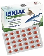 Iskial Plus olej z wątroby rekina x 120 kaps