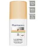 Pharmaceris f - fluid matujący zwężający pory spf 25 (01 ivory) kość słoniowa 30 ml