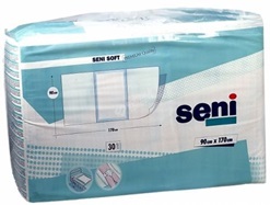 Podkłady higieniczne seni soft 90 x 170 30 szt ze skrzydełkami